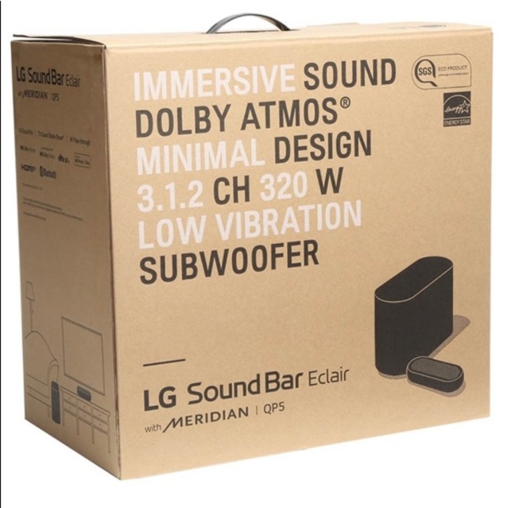 LG Sound Bar Eclair with Merdian (QP5) BLACK